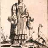 Click para ampliar. Campesina pamplonica hacia 1596